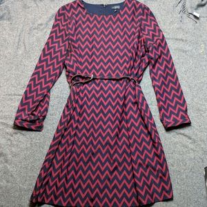The Limited long sleeve belted dress